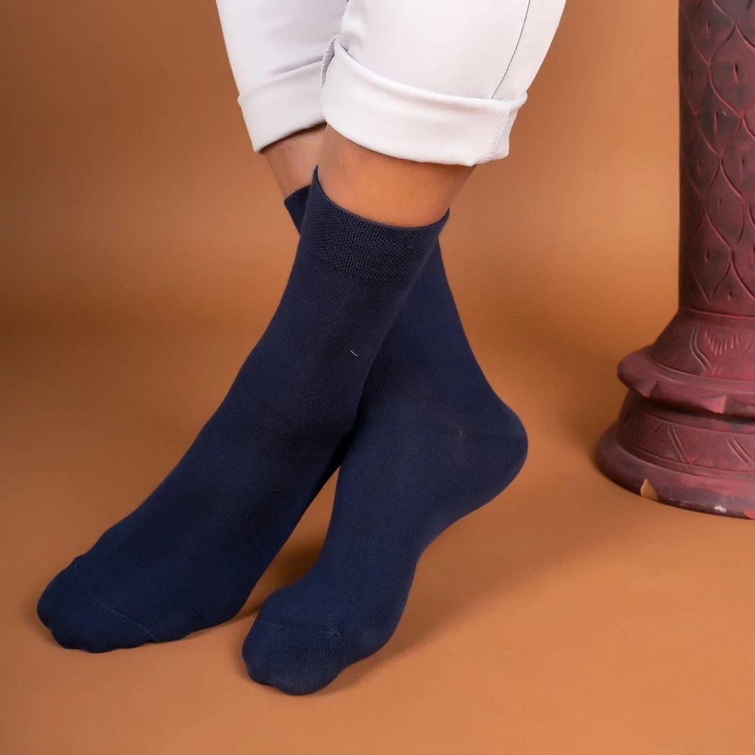 CLASSIC SOLID NAVY BLUE SOCKS The Kroave